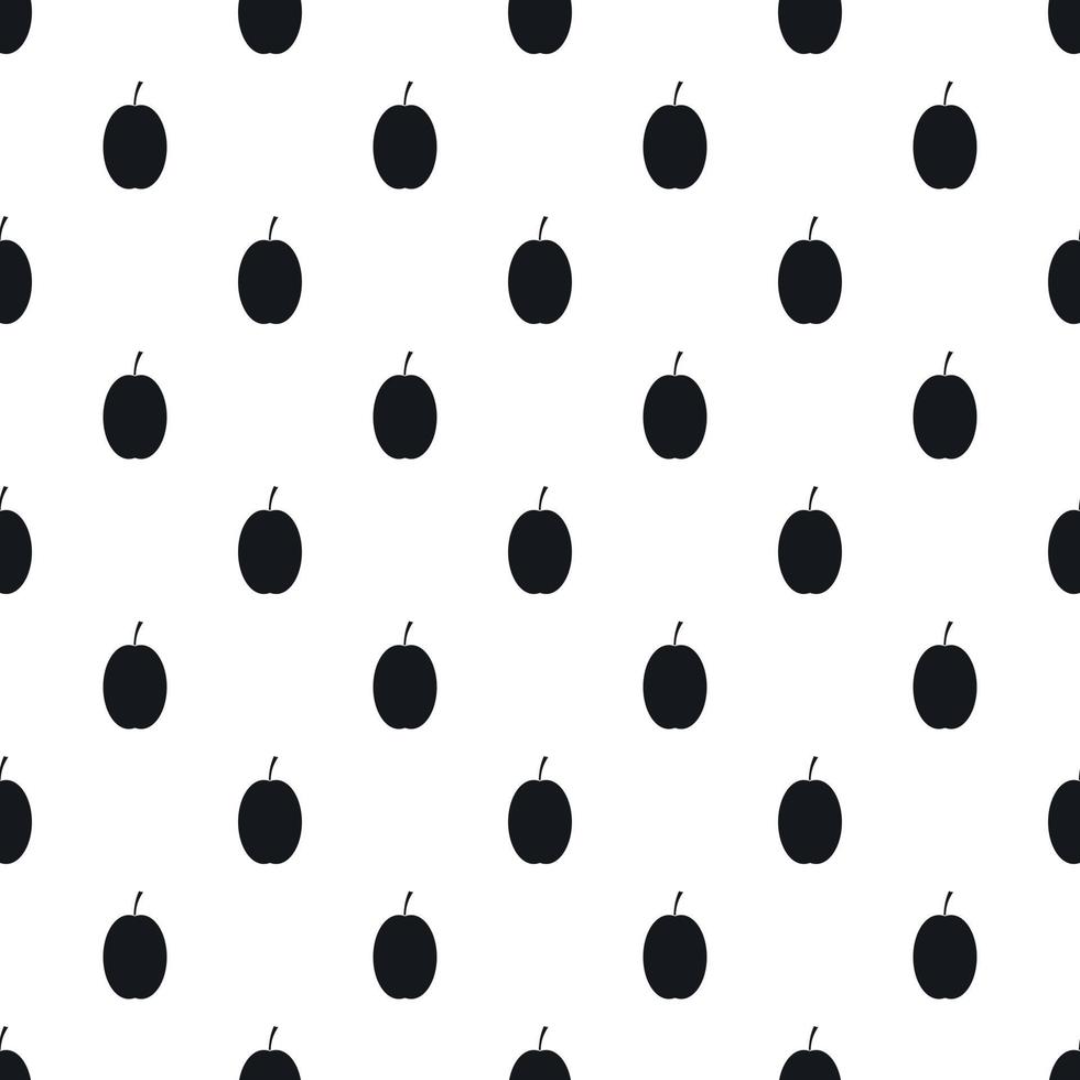 Plum pattern, simple style vector