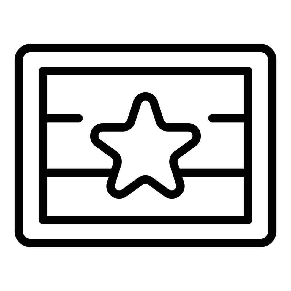 Myanmar national flag icon outline vector. National day vector