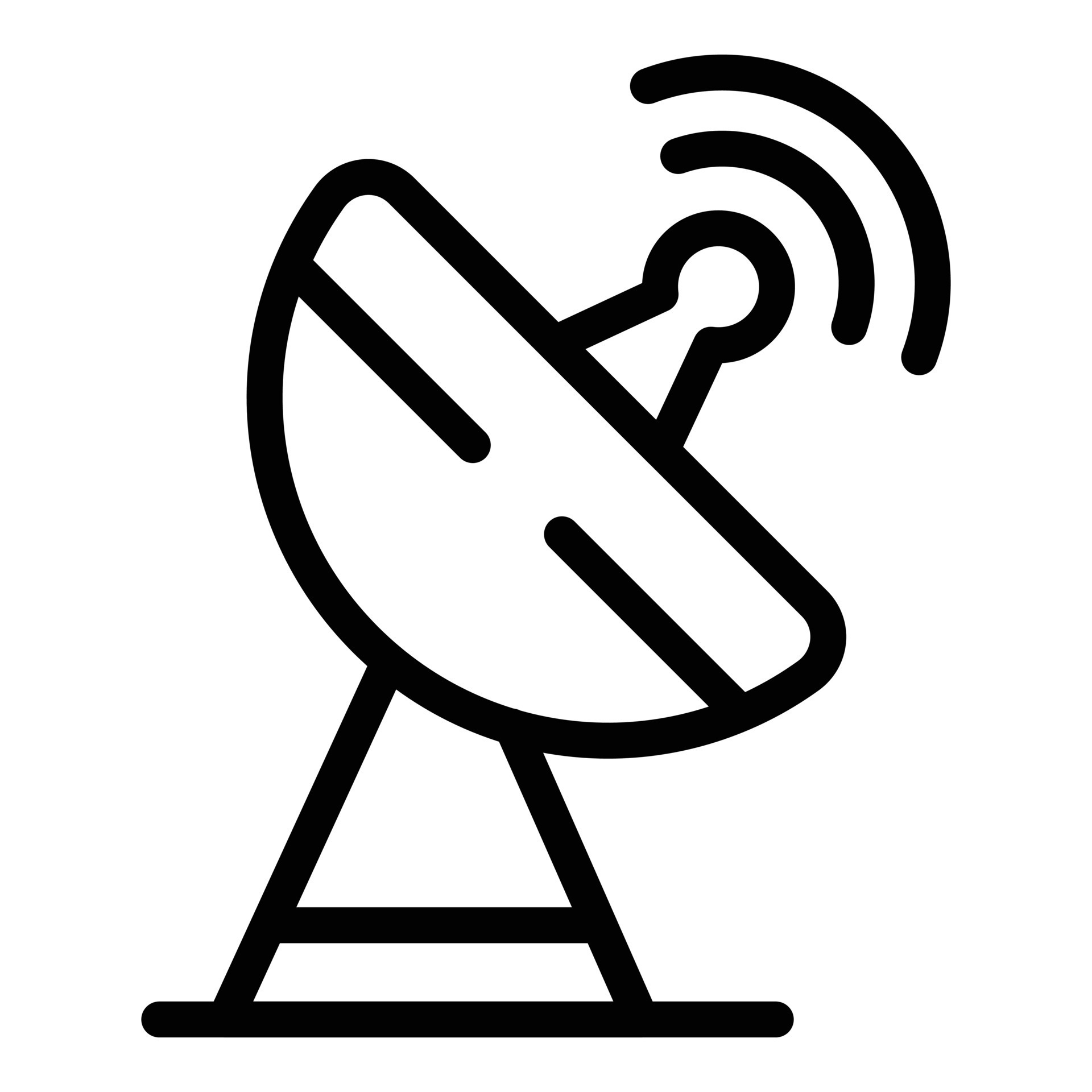 Satellite tv icon outline vector. Hotel facility 14988358 Vector Art at
