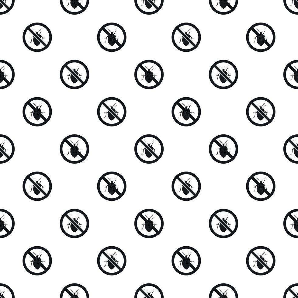 Prohibition sign chinch pattern, simple style vector