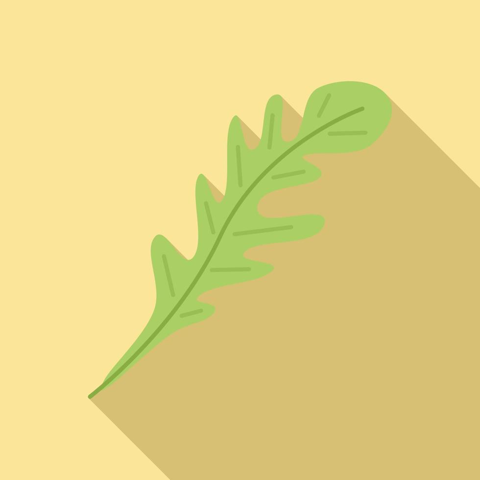 Ruccola icon flat vector. Arugula salad vector