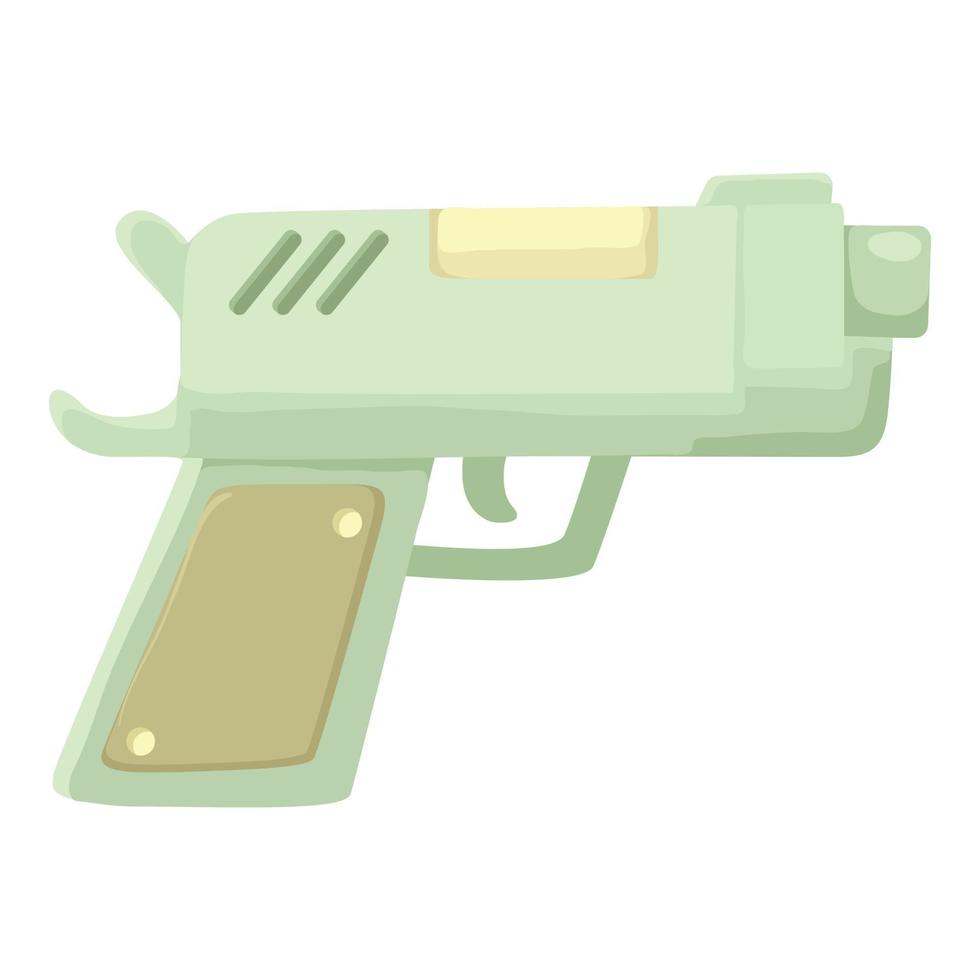 icono de pistola, estilo de dibujos animados vector