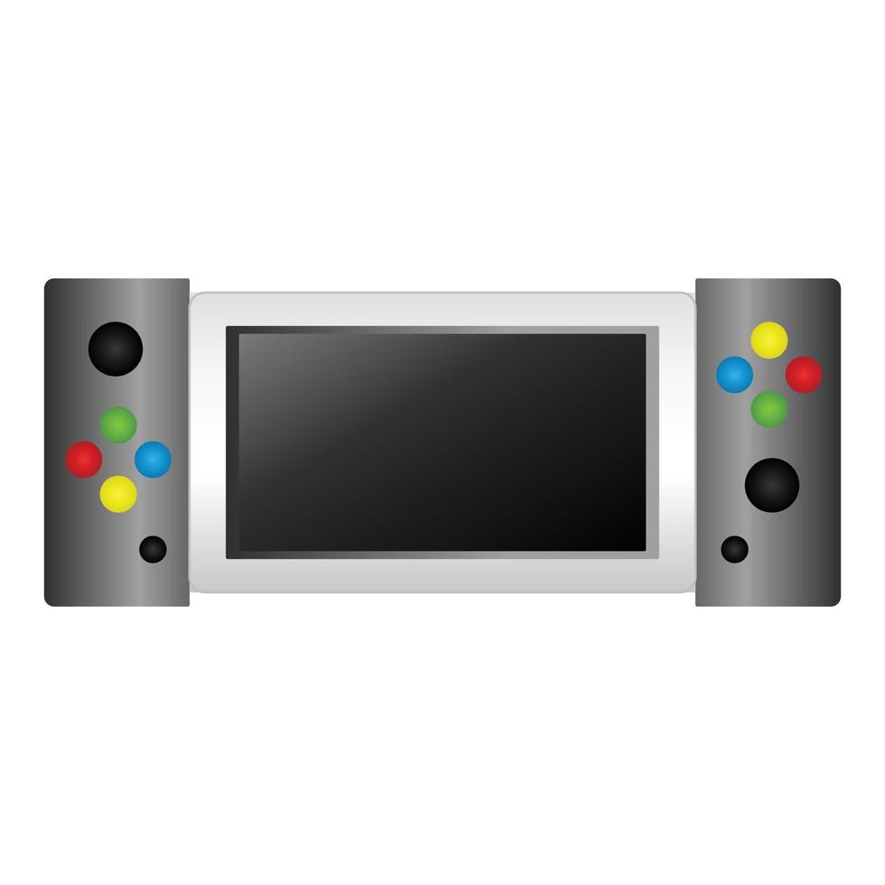 Display console icon cartoon vector. Game control vector