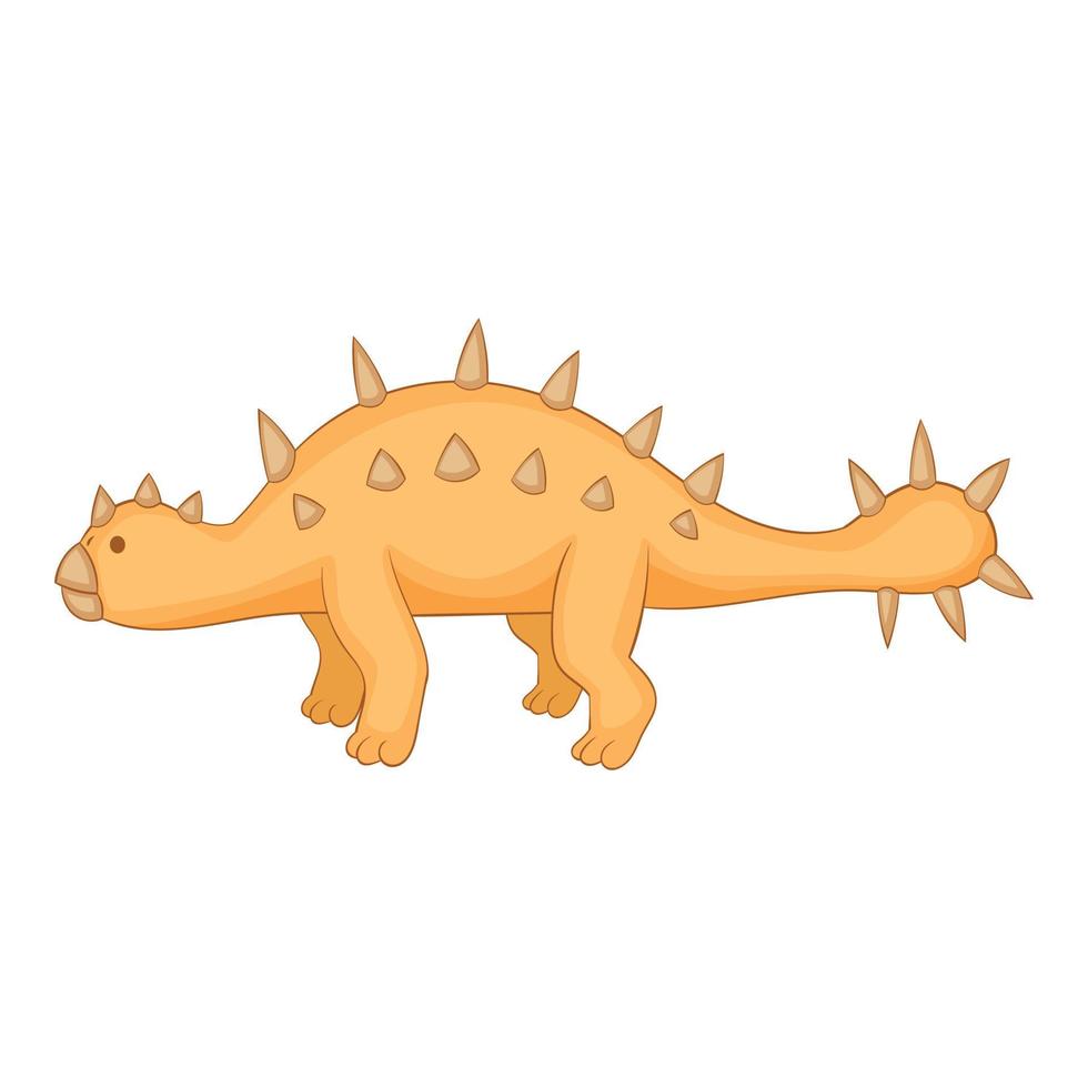 icono de styracosaurus, estilo de dibujos animados vector