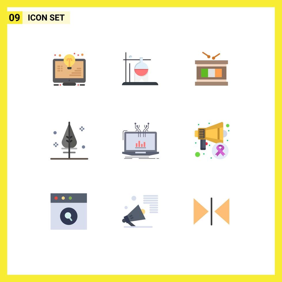 9 Creative Icons Modern Signs and Symbols of analytical giving transfusion thanks parade Editable Vector Design Elements