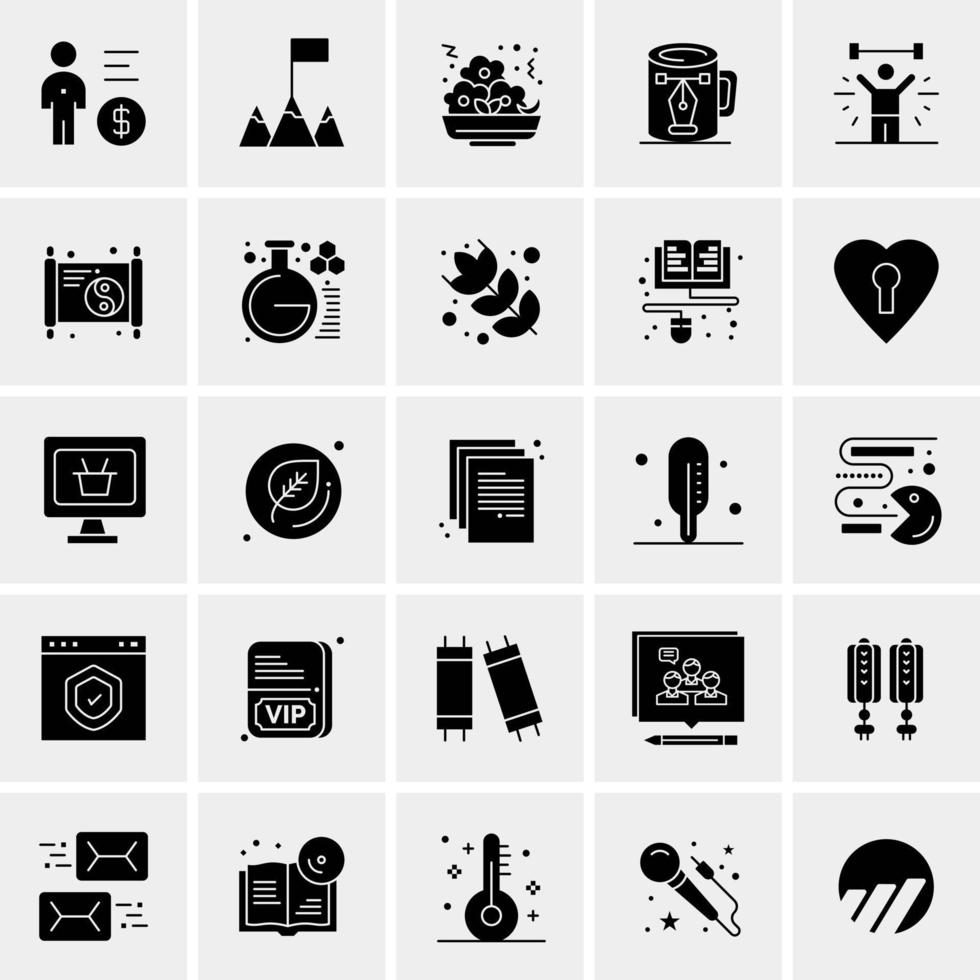 25 Universal Business Icons Vector Creative Icon Illustration to use in web and Mobile Related project