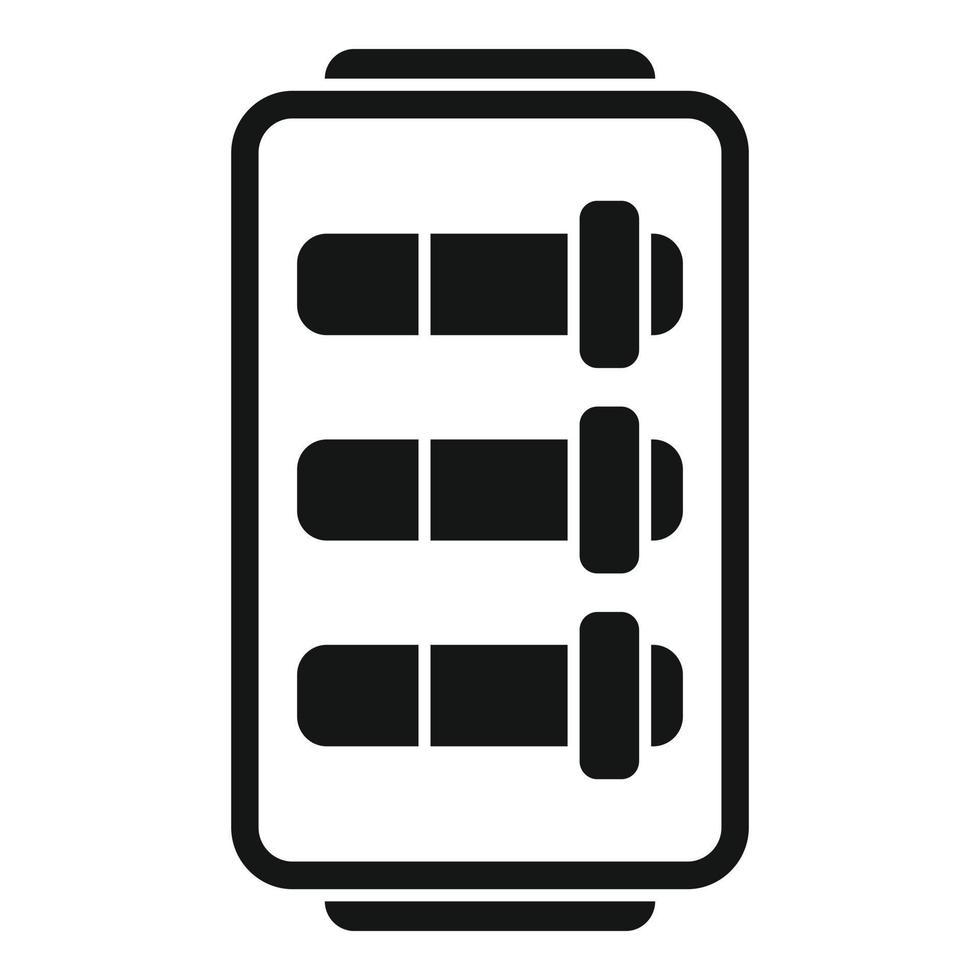 Counter breaker icon simple vector. Circuit box vector