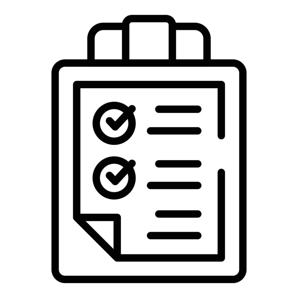 Car repair to do list icon outline vector. Auto motor vector