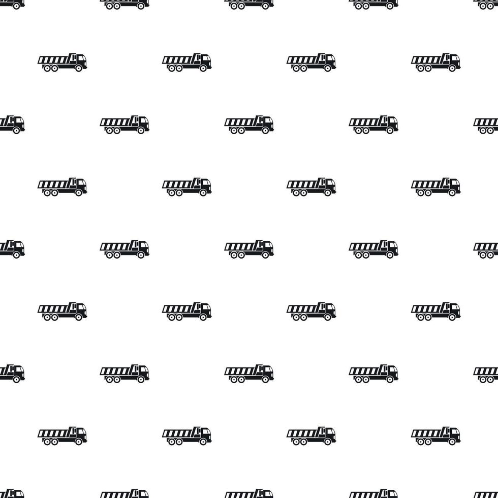 Lorry pattern, simple style vector