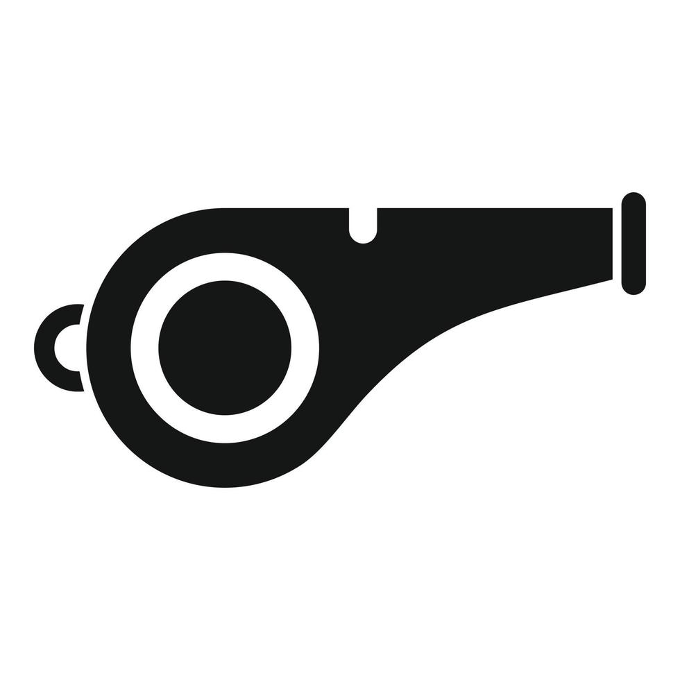 Gym whistle icon simple vector. Sport school vector