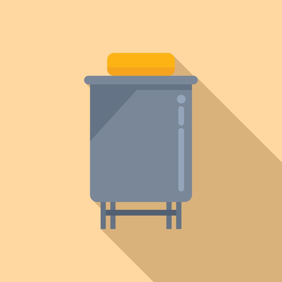 Bucket product icon flat vector. Milk production vector