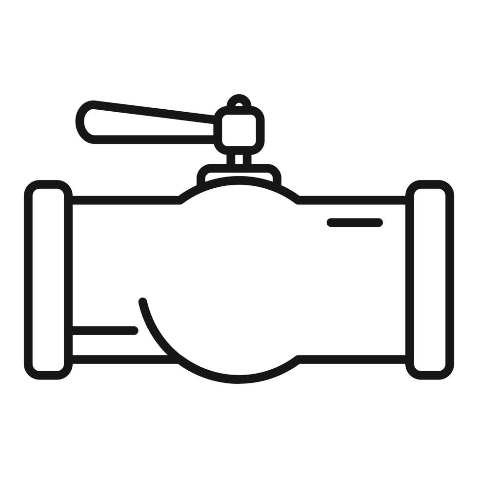 Industrial pipe tap icon outline vector. Drain system 14988798 Vector