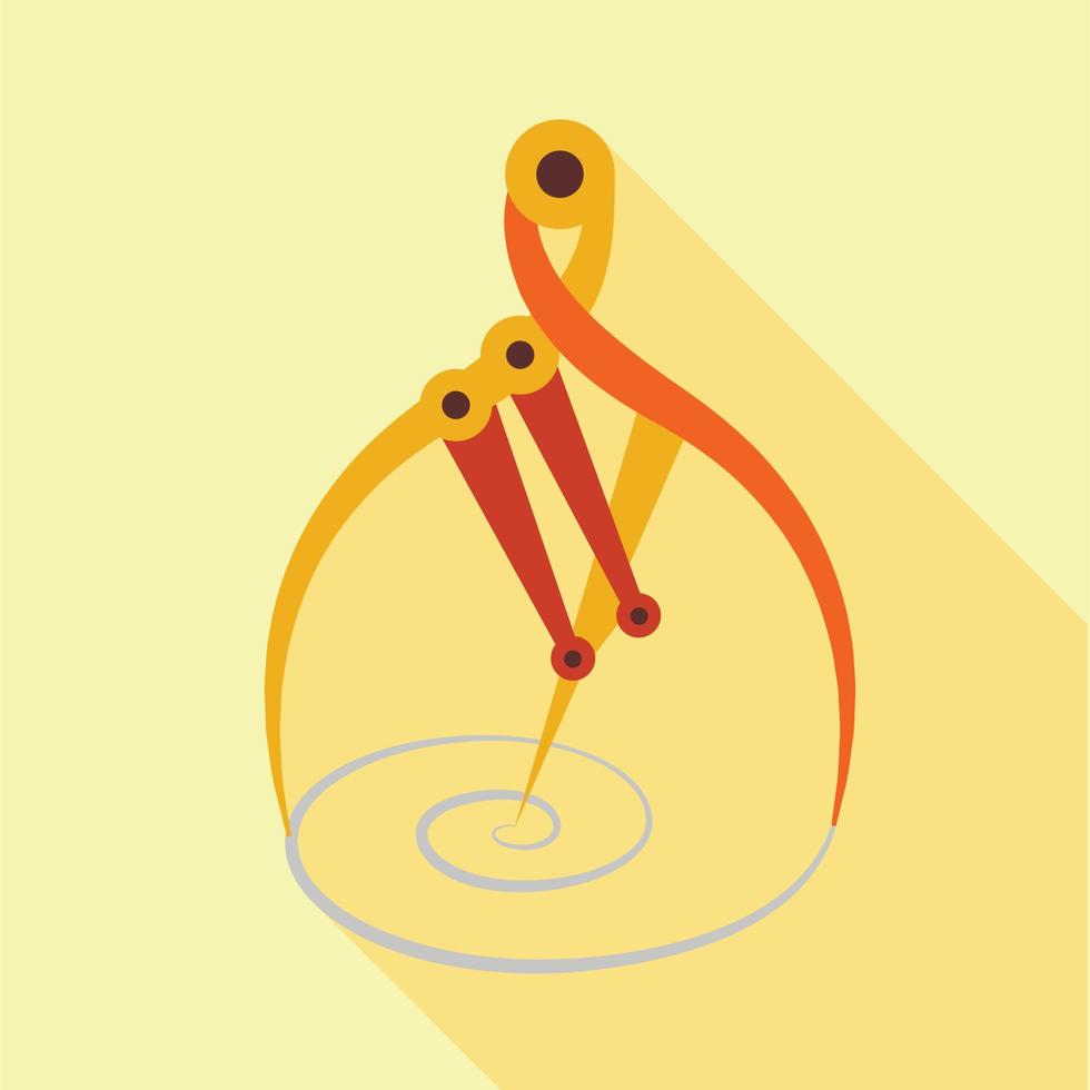 Drawing line icon, flat style 14988845 Vector Art at Vecteezy