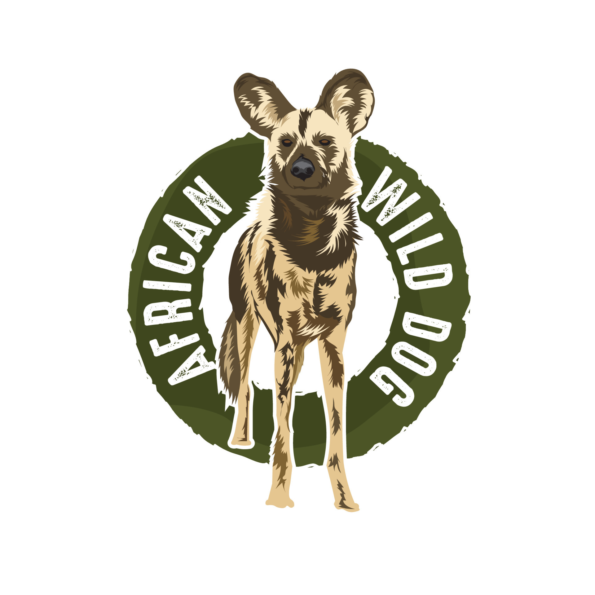 African Wild Dog Vector Illustration Perfect For Tshirt Design And african-wild-dog-vector-illustration-perfect-for-tshirt-design-and