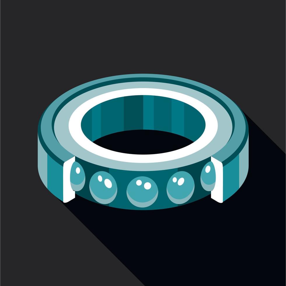 Bearing icon, flat style vector
