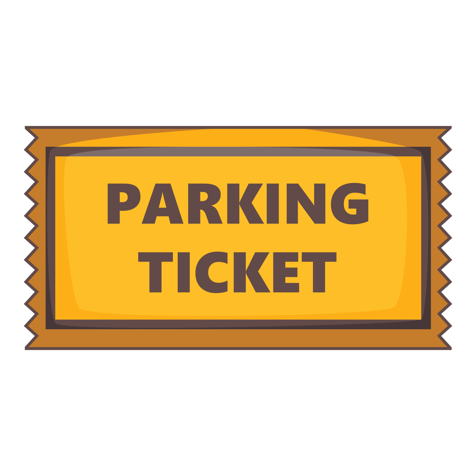 Parking ticket icon, cartoon style 14989092 Vector Art at Vecteezy