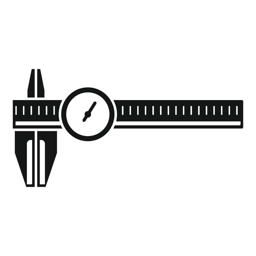 Caliper height icon simple vector. Gauge calliper vector