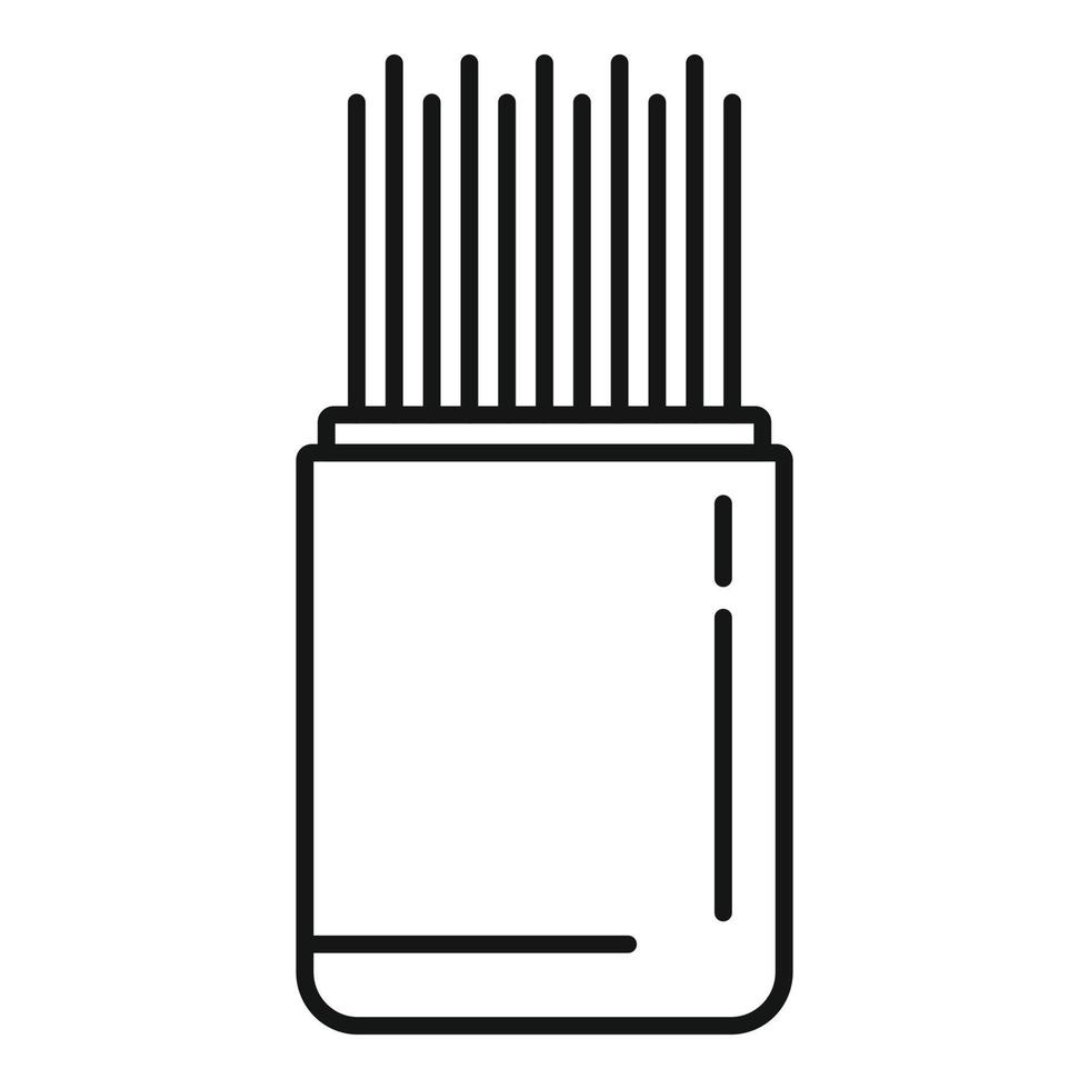 Eco toothpick icon outline vector. Tooth pick vector