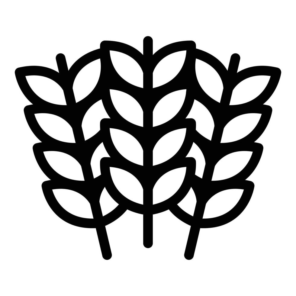 Wheat diet icon outline vector. Metabolic energy vector