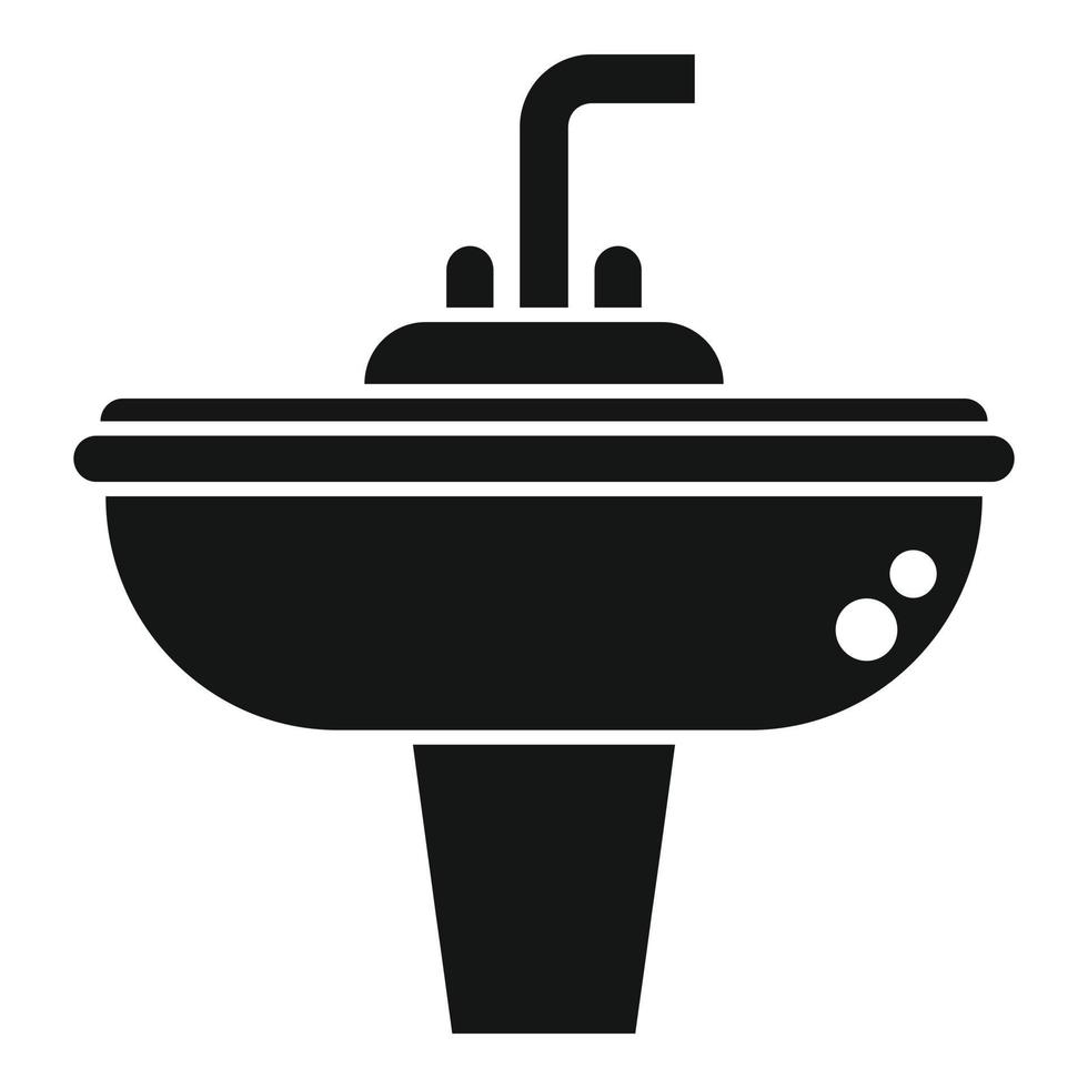 icono de grifo de cocina vector simple. drenaje de servicio