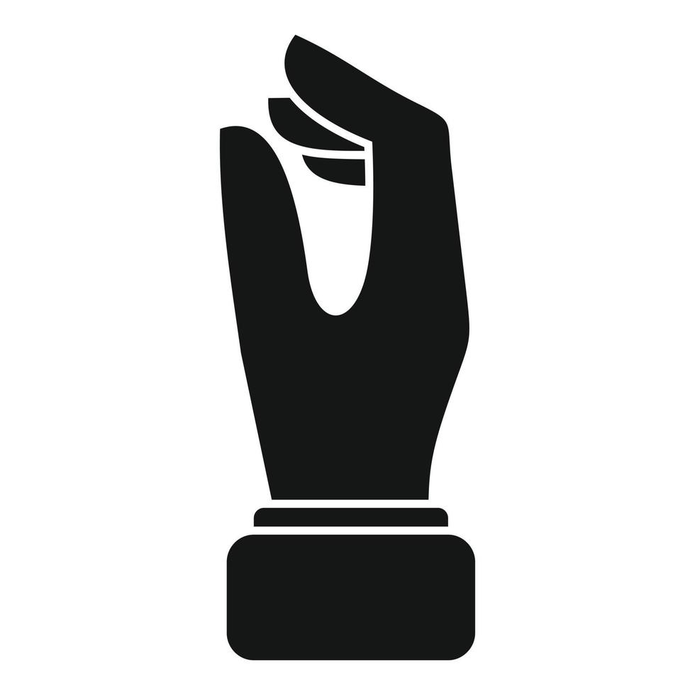 Ok gesture icon simple vector. Finger hold vector