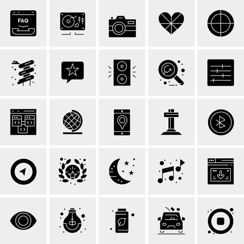 25 Universal Business Icons Vector Creative Icon Illustration to use in web and Mobile Related project