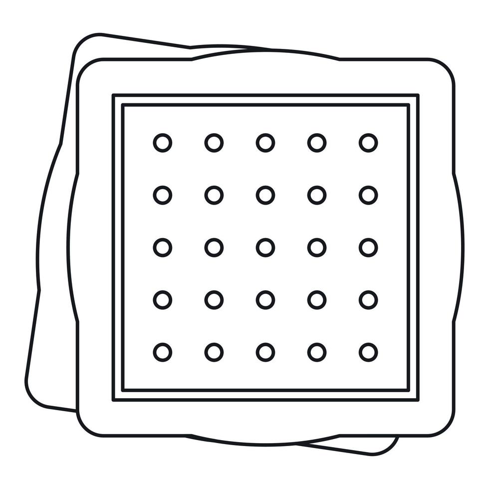 Biscuit icon , outline style vector