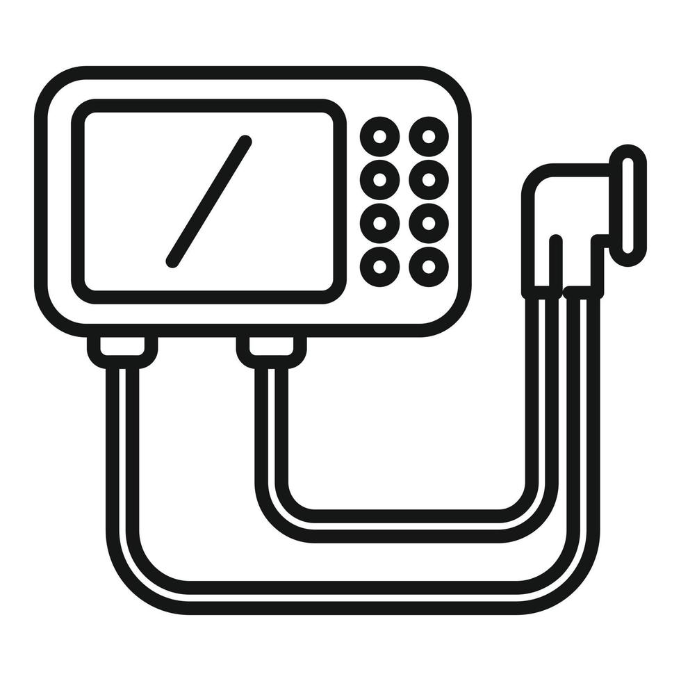 Intensive ventilator machine icon outline vector. Medical hospital vector