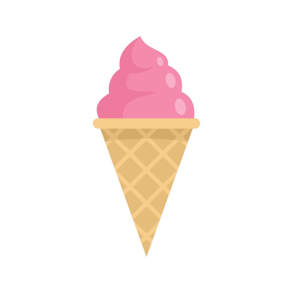 Milk shake ice cream icon flat isolated vector