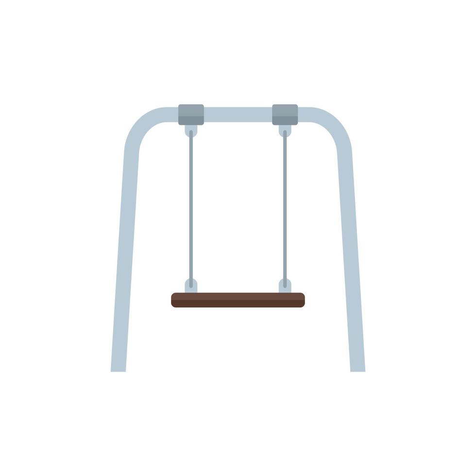 kid yard swing icono plano aislado vector