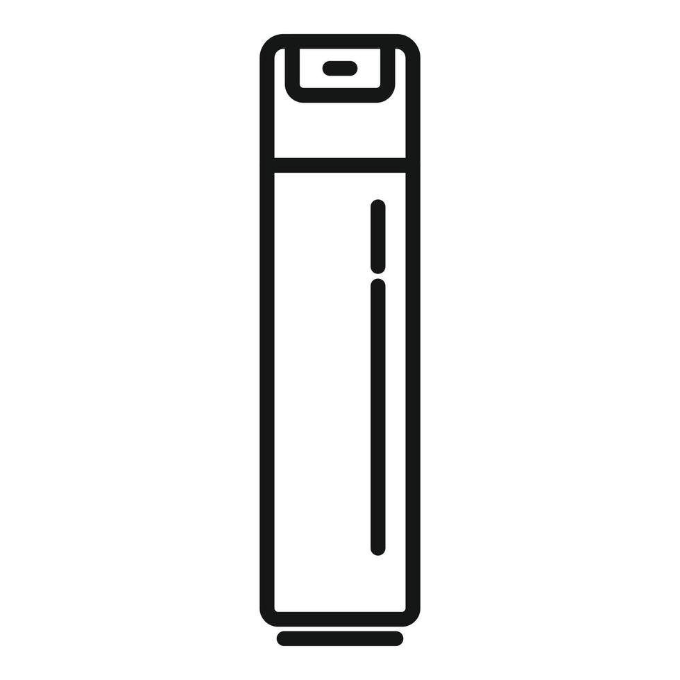 vector de contorno de icono de desodorante de inodoro. aerosol de aire