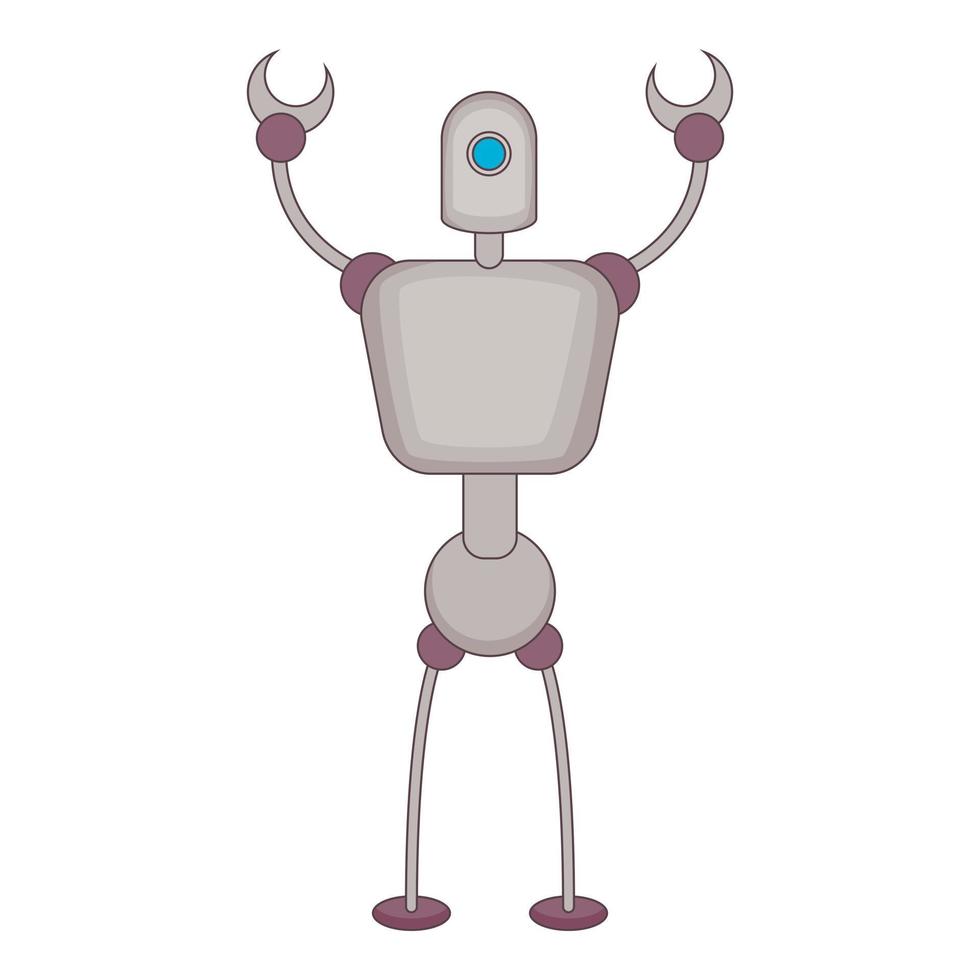 icono de robot abstracto, estilo de dibujos animados vector