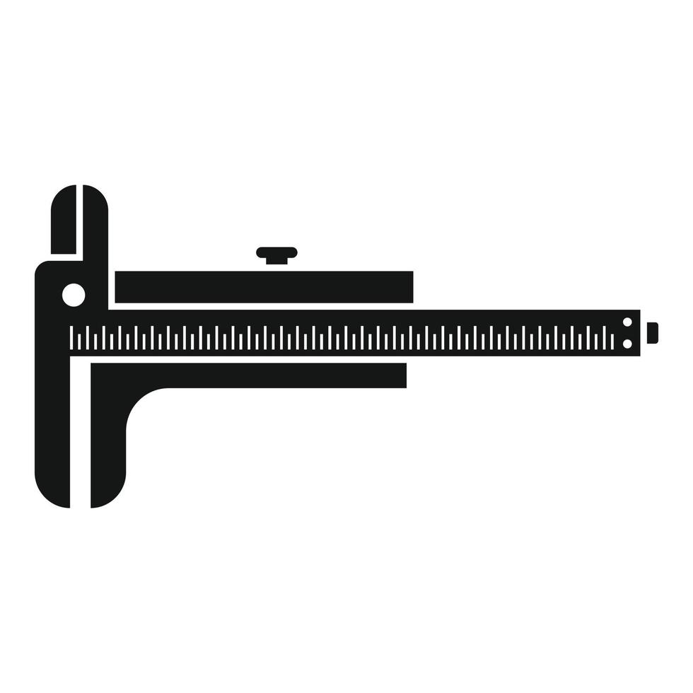 Digital caliper icon simple vector. Calliper vernier vector