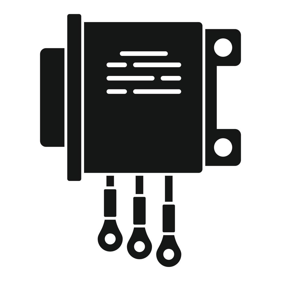 Ac voltage regulator icon simple vector. Power electric vector