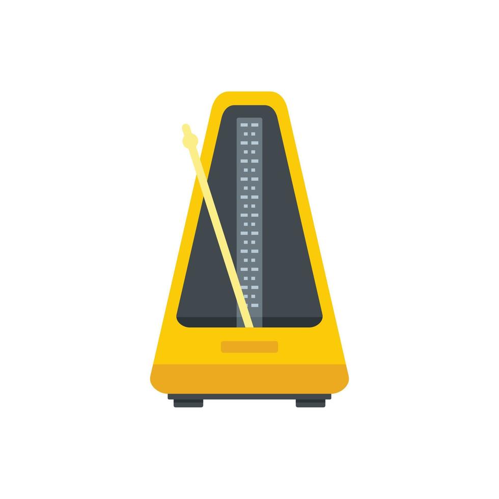 Control metronome icon flat isolated vector