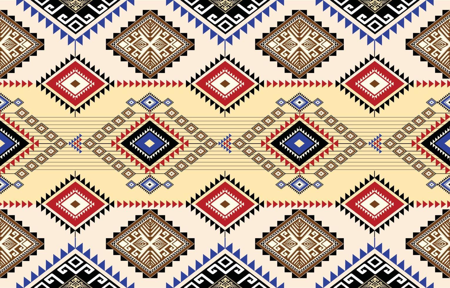 Abstract ethnic geometric ikat pattern. oriental African American Mexican Aztec motif textile and bohemian pattern vector elements. designed for background, wallpaper, print .vector ikat pattern.