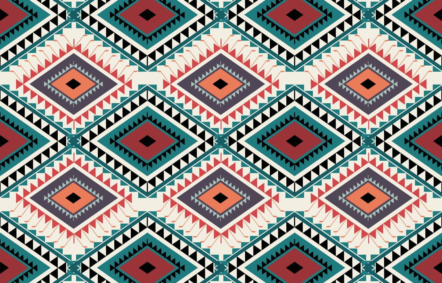 Abstract ethnic geometric seamless pattern vector. African Arab American Aztec motif pattern. vector elements designed for background, wallpaper, print, wrapping,tile, fabric patern. vector pattern.