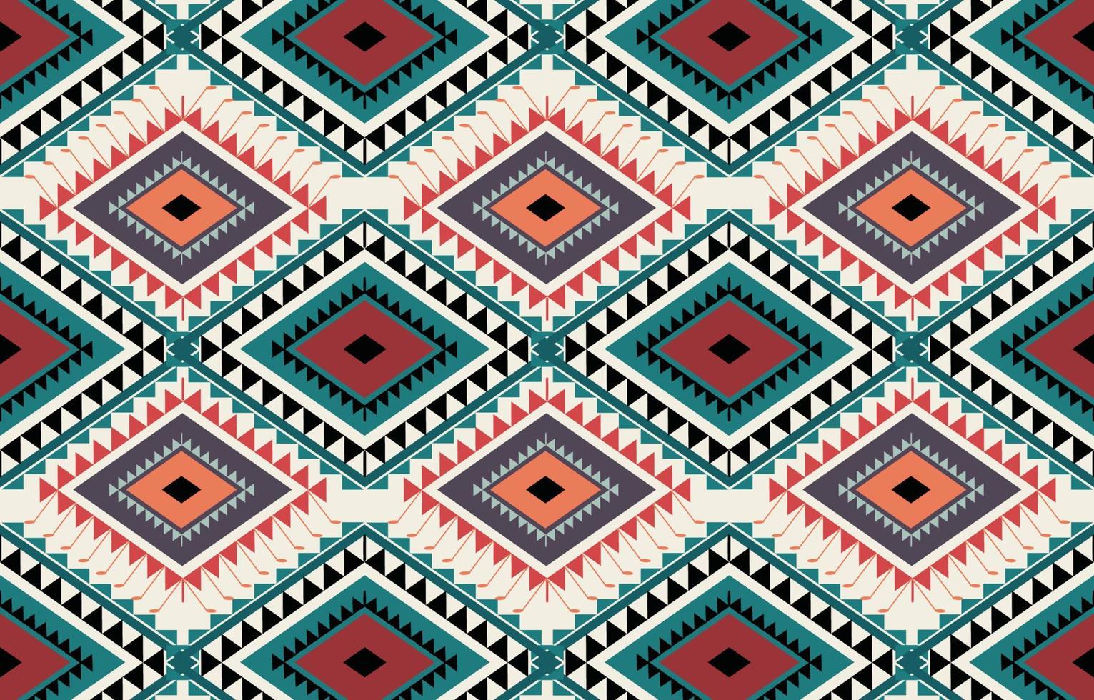 Abstract ethnic geometric seamless pattern vector. African Arab American Aztec motif pattern. vector elements designed for background, wallpaper, print, wrapping,tile, fabric patern. vector pattern.