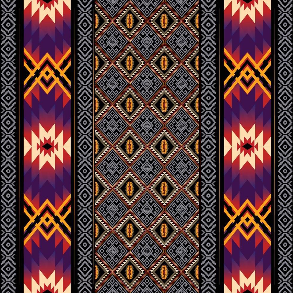 vector de patrones sin fisuras geométricos étnicos abstractos. patrón de motivo azteca árabe africano americano. elementos vectoriales diseñados para fondo, papel tapiz, impresión, envoltura, mosaico, patrón de tela. patrón de vectores