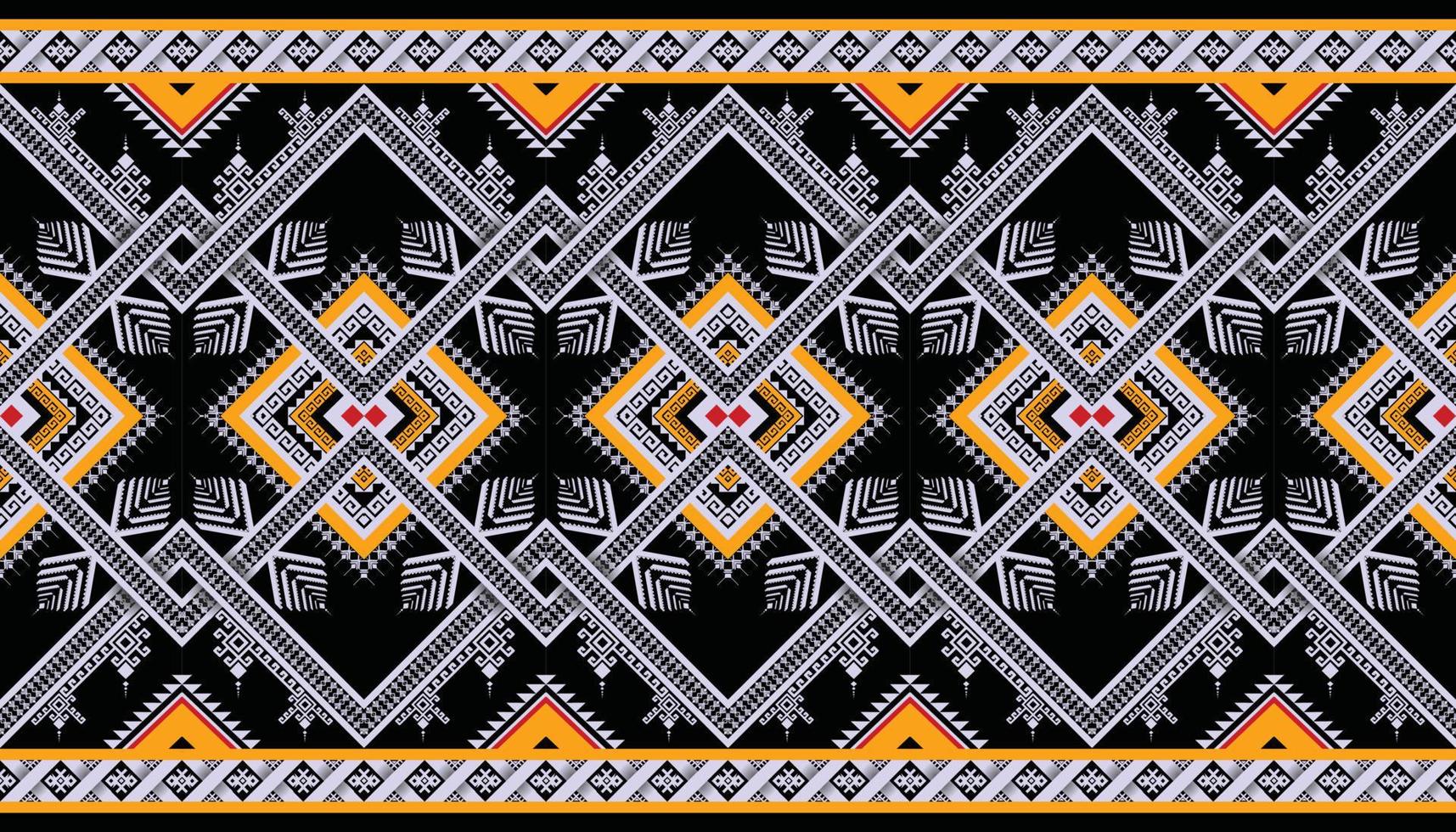 Abstract ethnic geometric seamless pattern vector. African Arab American Aztec motif pattern. vector elements designed for background, wallpaper, print, wrapping,tile, fabric patern. vector pattern.