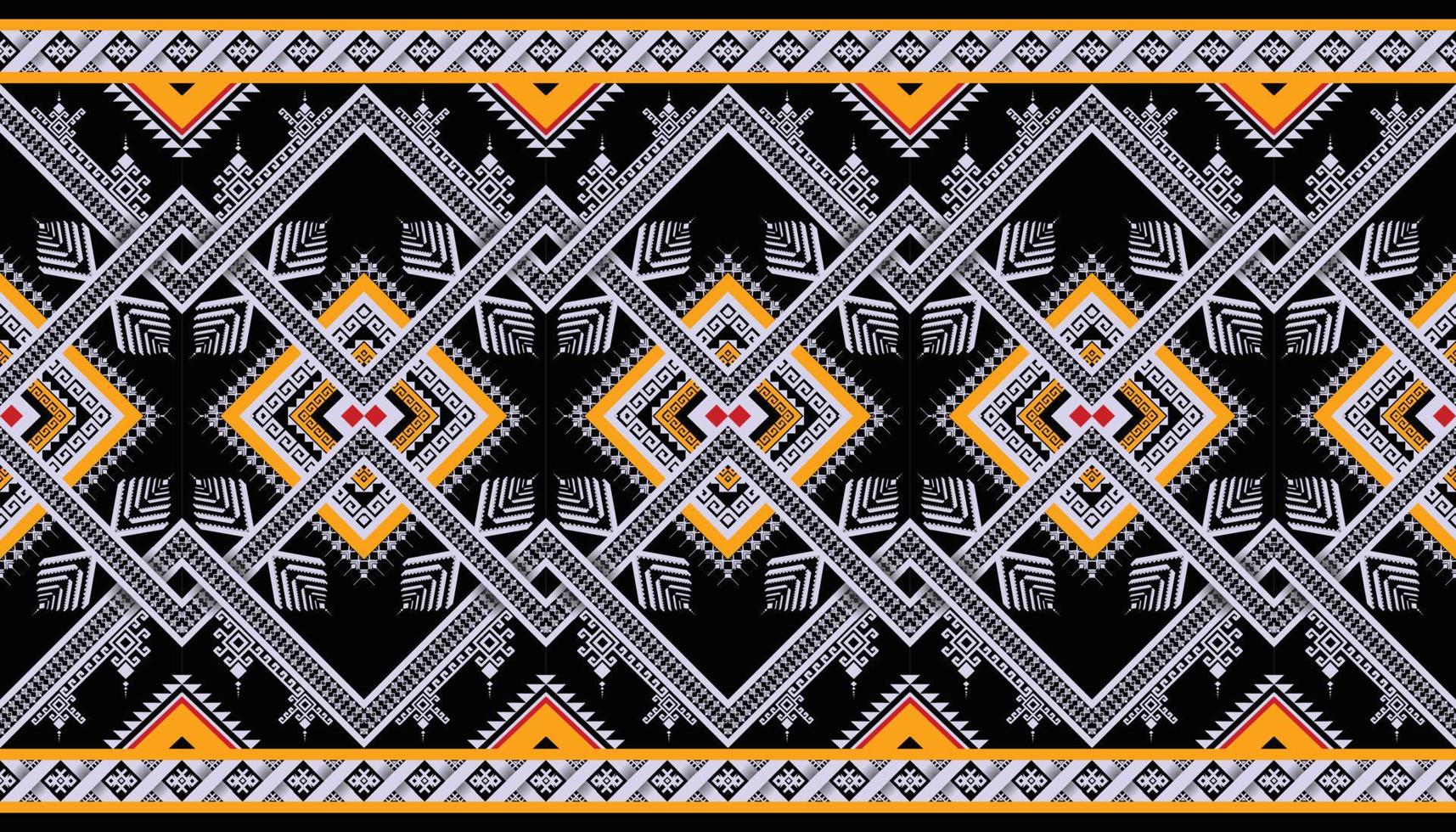 Abstract ethnic geometric seamless pattern vector. African Arab American Aztec motif pattern. vector elements designed for background, wallpaper, print, wrapping,tile, fabric patern. vector pattern.