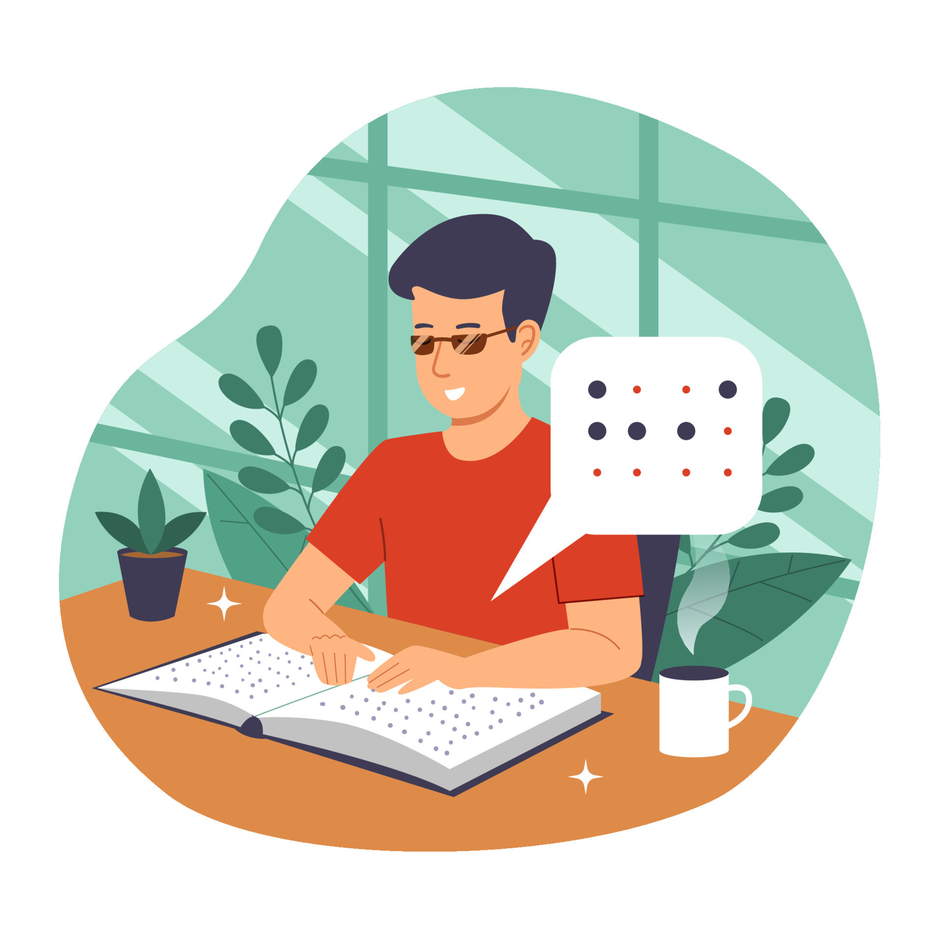 Ciego Leyendo Braille 14990316 Vector En Vecteezy braille-numbers