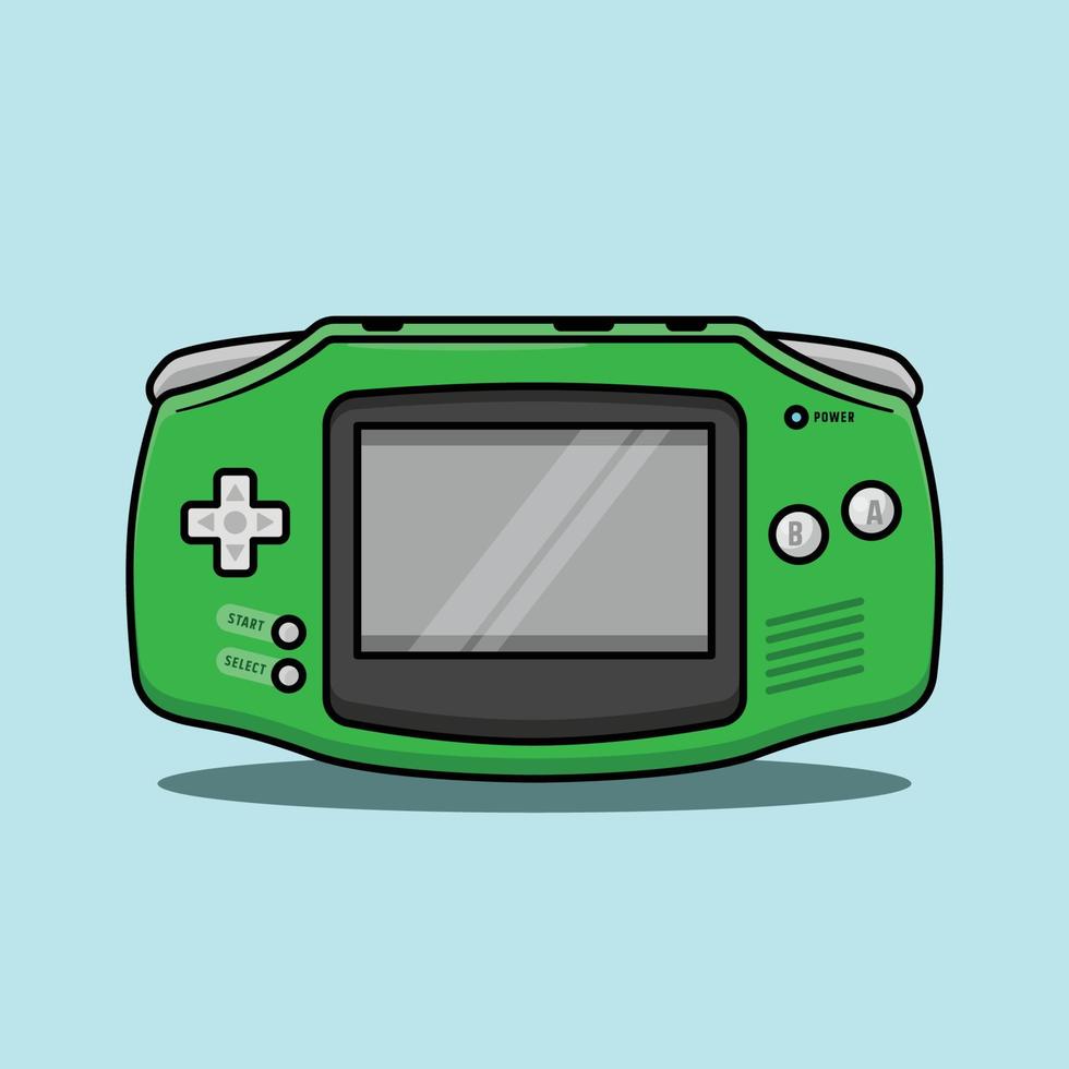 nintendo gameboy consola portátil vector