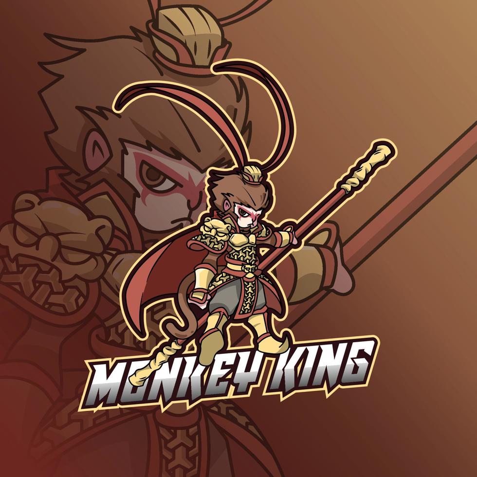 Monkey King Esport Logo vector