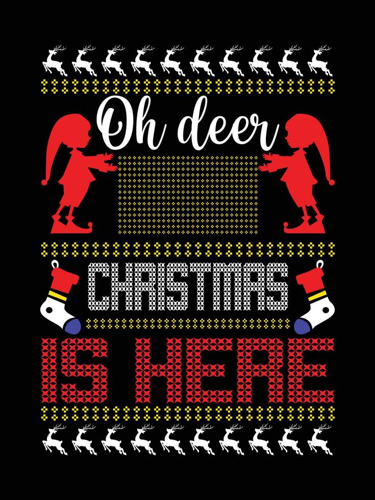 Ugly Christmas Sweater typography apparel Vintages Christmas T-shirt design Christmas merchandise designs, hand-drawn lettering for apparel fashion. Christian religion quotes saying for print vector