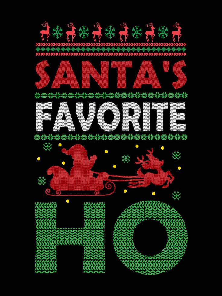 Ugly Christmas Sweater typography apparel Vintages Christmas T-shirt design Christmas merchandise designs, hand-drawn lettering for apparel fashion. Christian religion quotes saying for print vector
