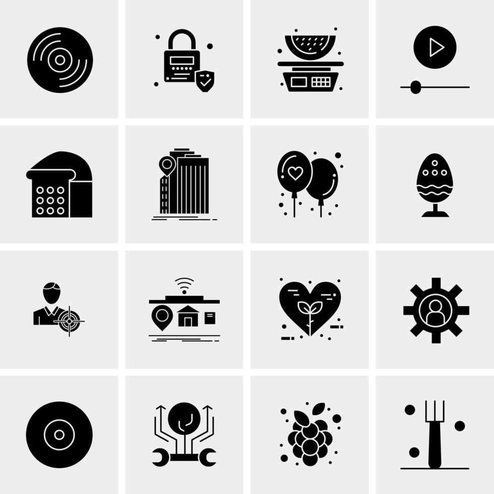 16 Business Universal Icons Vector Creative Icon Illustration to use in web and Mobile Related project