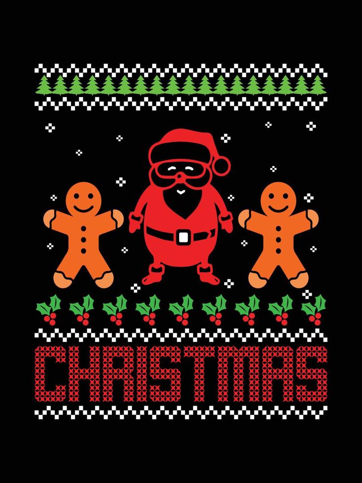 Ugly Christmas Sweater typography apparel Vintages Christmas T-shirt design Christmas merchandise designs, hand-drawn lettering for apparel fashion. Christian religion quotes saying for print vector