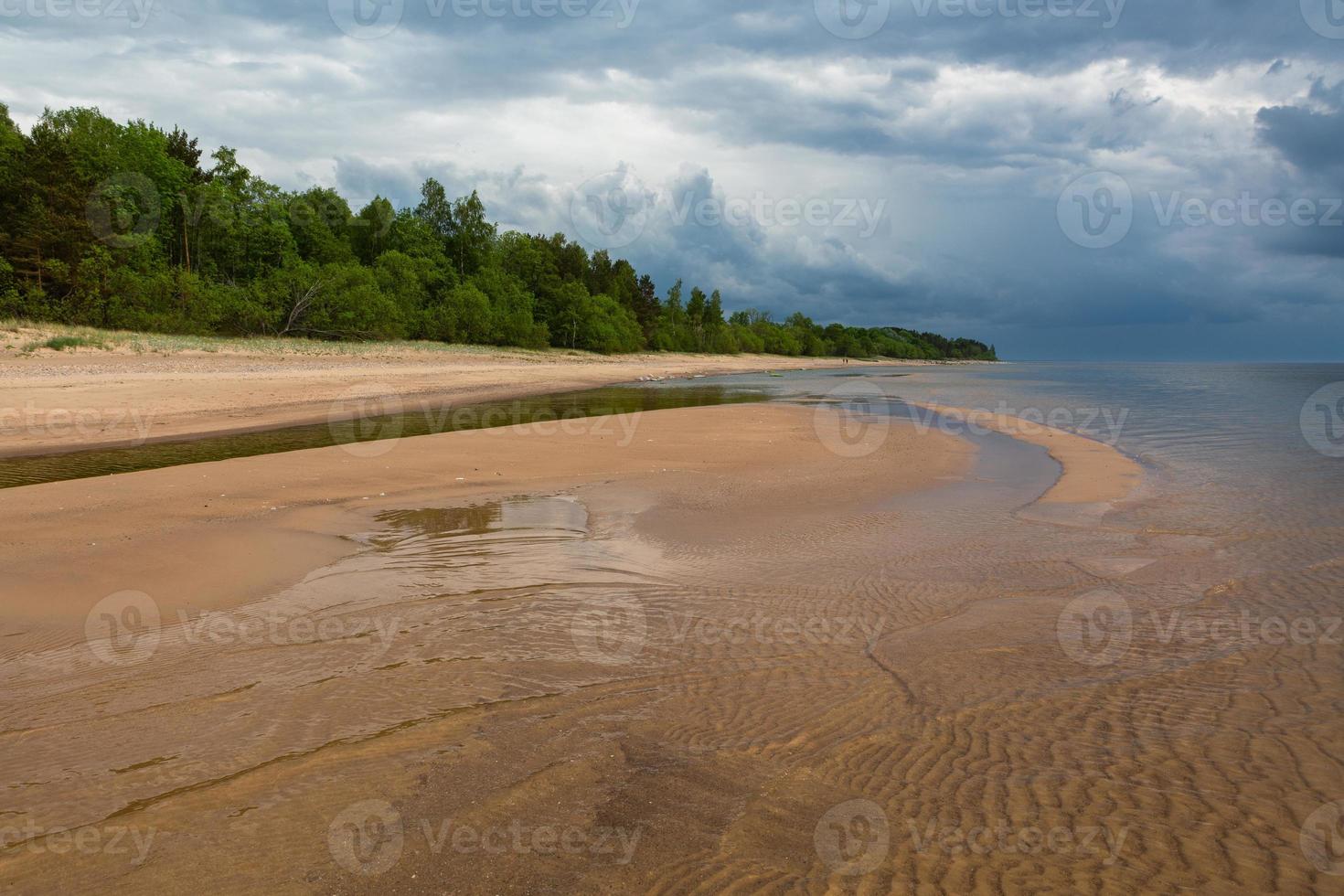 Baltic Sea Coast at Sunset photo