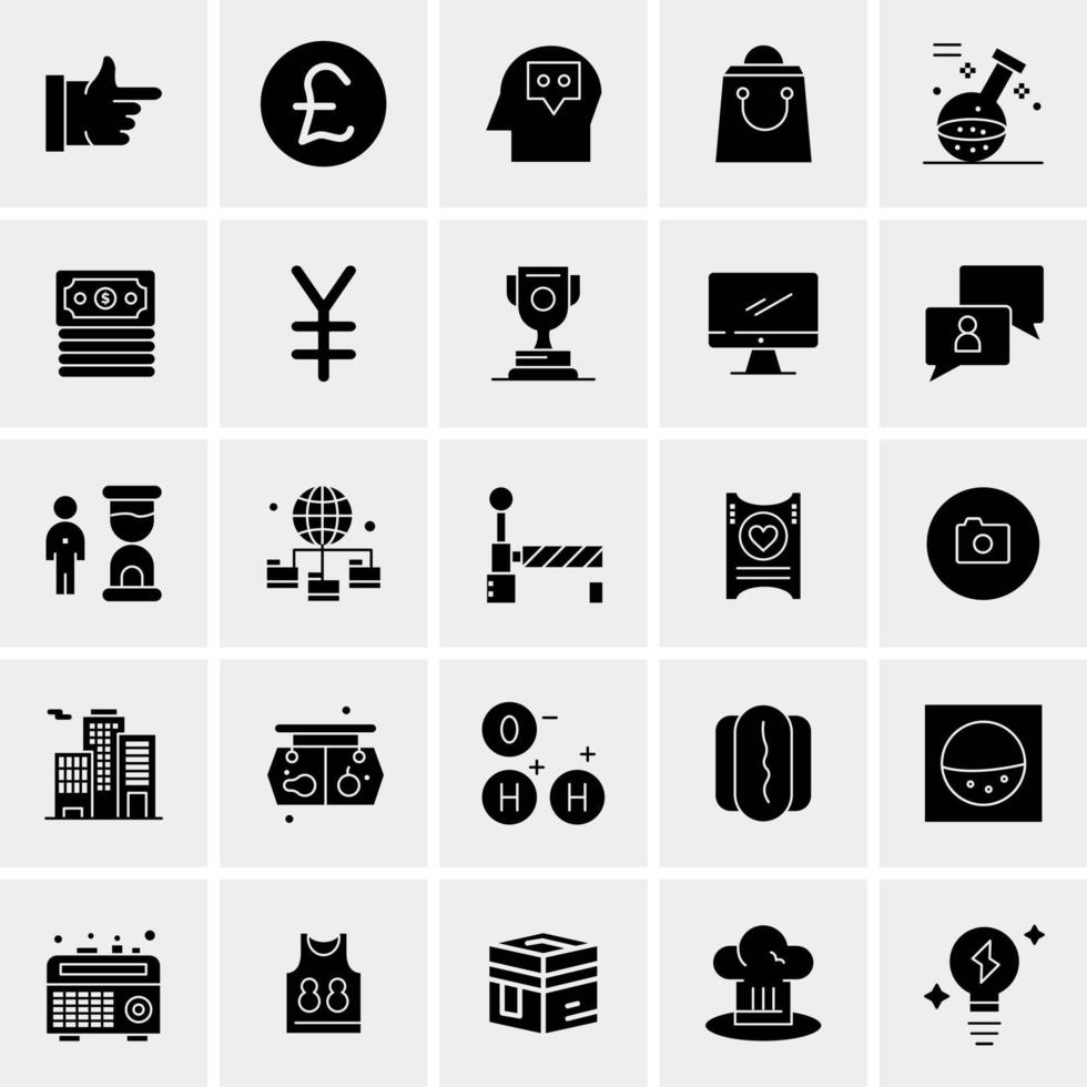 25 Universal Business Icons Vector Creative Icon Illustration to use in web and Mobile Related project